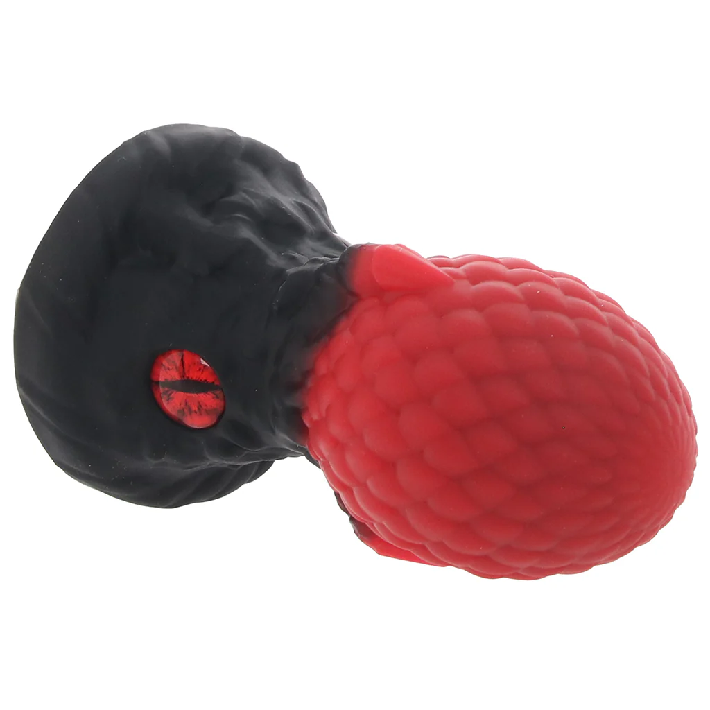 Creature Cocks Eye of the Dragon Silicone Plug in Red - Image 2