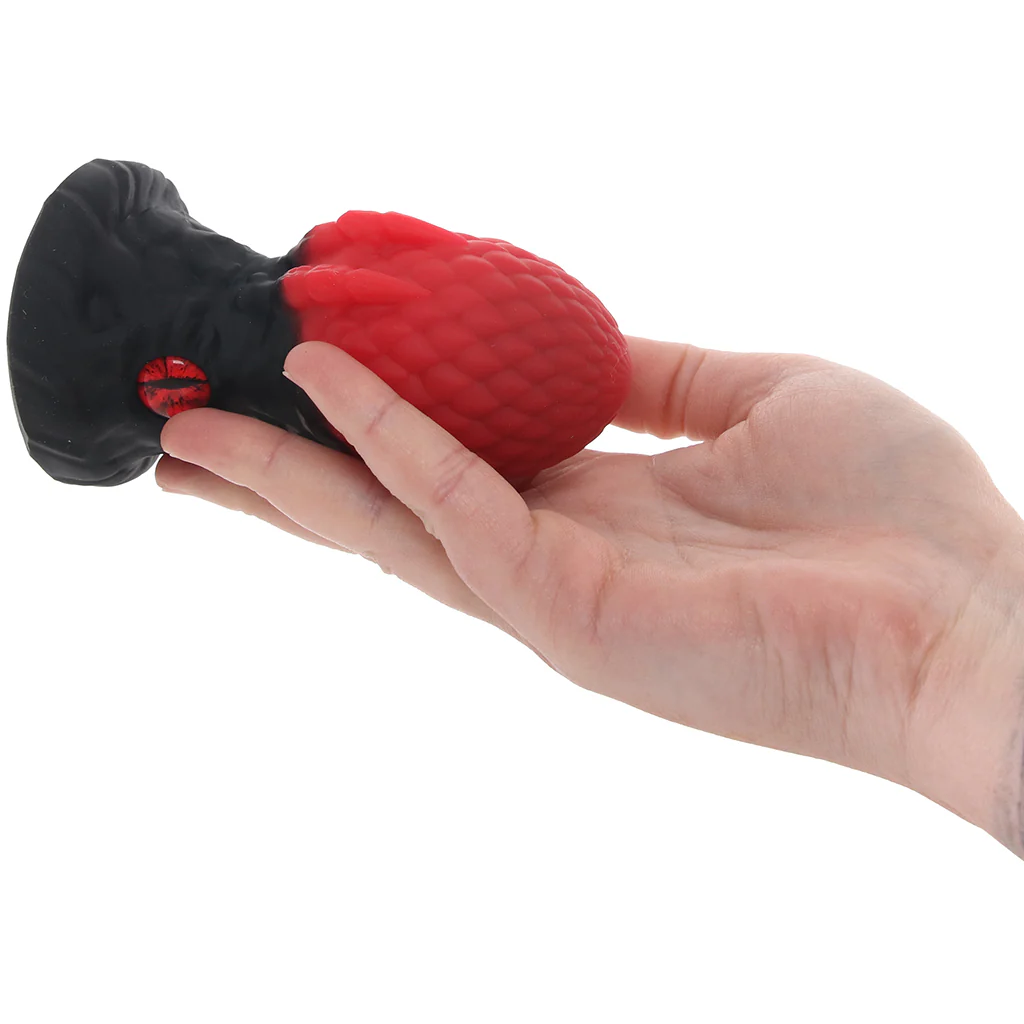 Creature Cocks Eye of the Dragon Silicone Plug in Red - Image 4