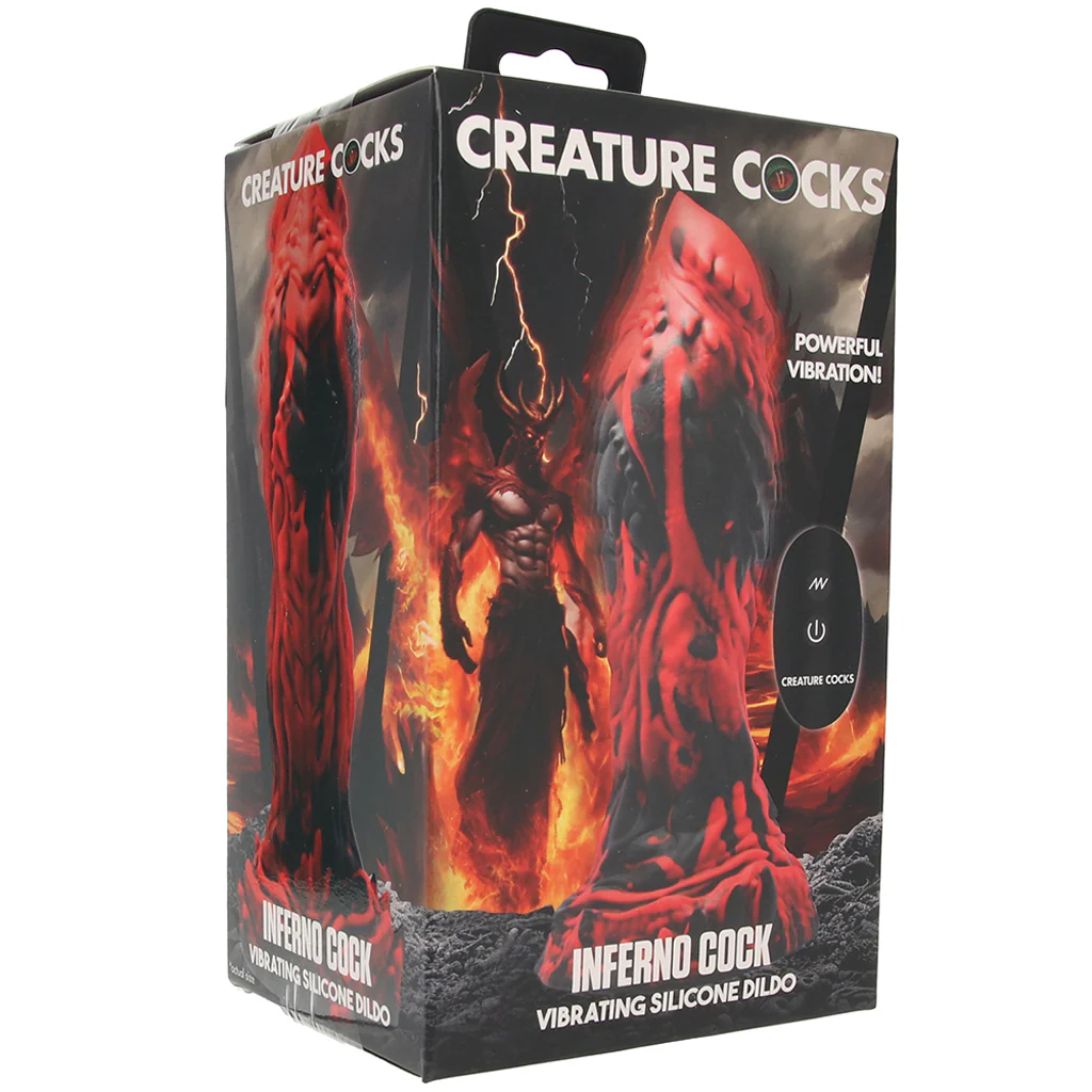 Creature Cocks Inferno Cock Vibrating Silicone Dildo - Image 6