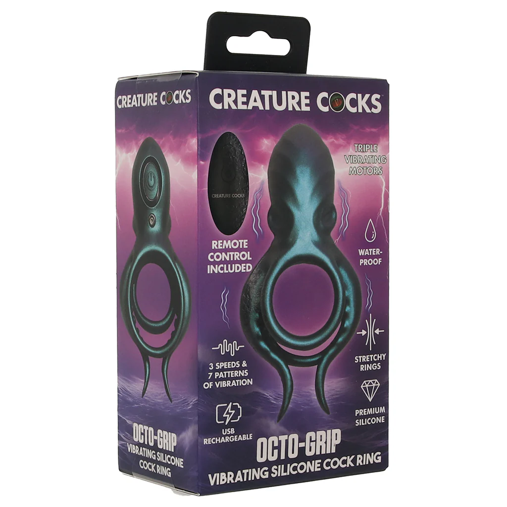 Creature Cocks Octo-Grip Vibrating Cock Ring - Image 9