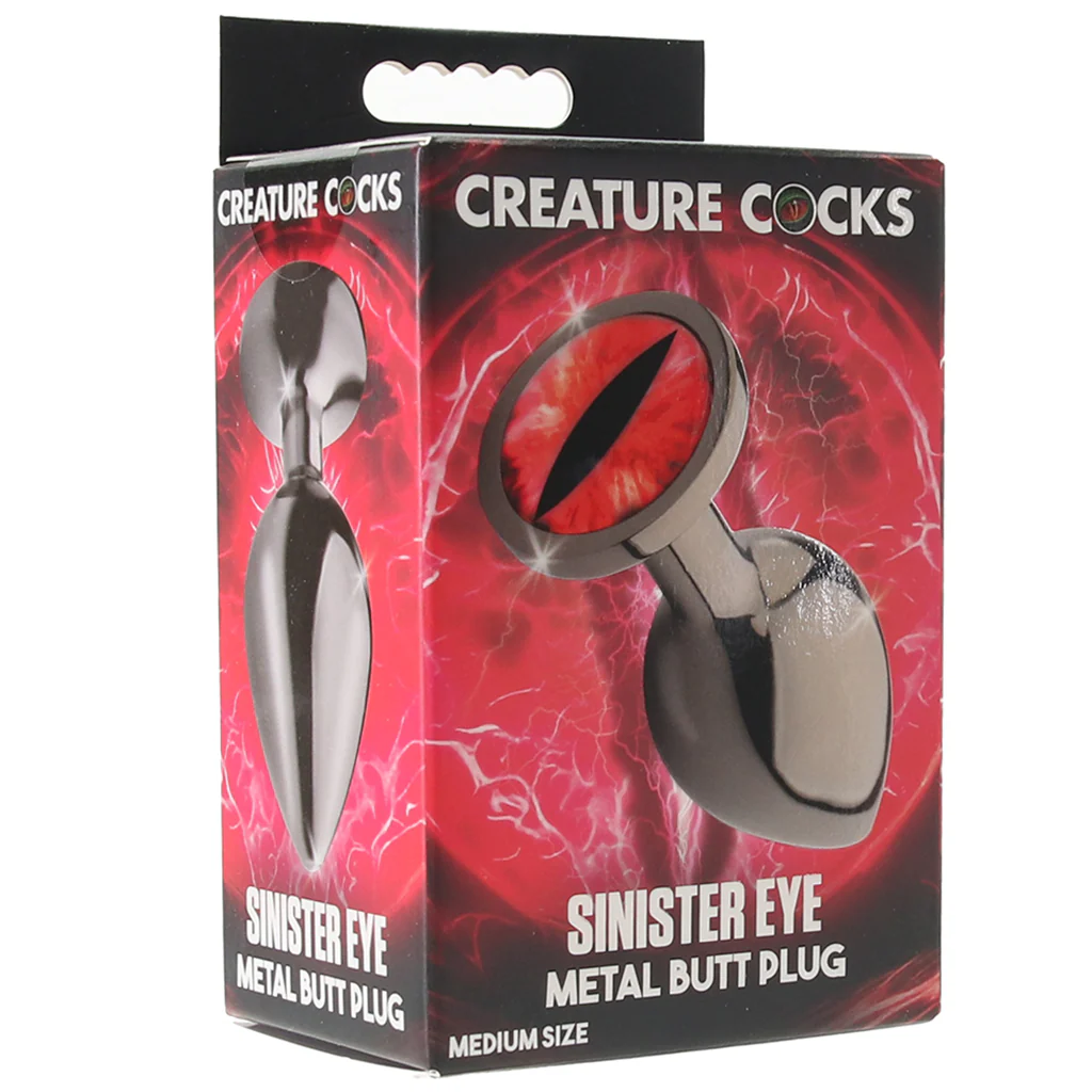 Creature Cocks Sinister Eye Metal Butt Plug in Medium - Image 6
