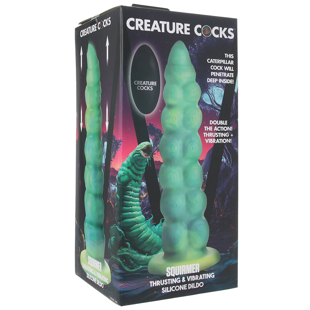 Creature Cocks Squirmer Thrusting & Vibrating Dildo - Image 6