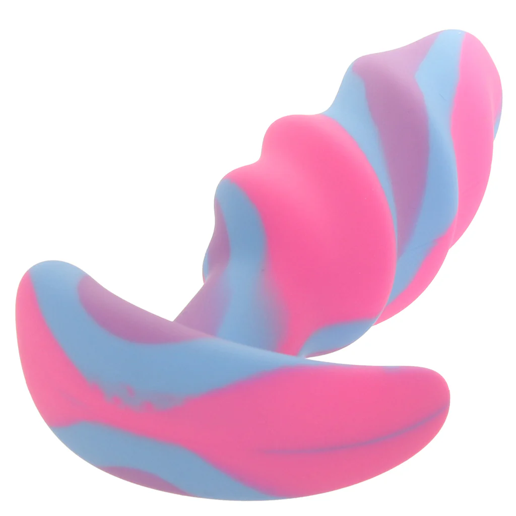 Creature Cocks Unicorn Swirl Silicone Butt Plug in Small - Image 3