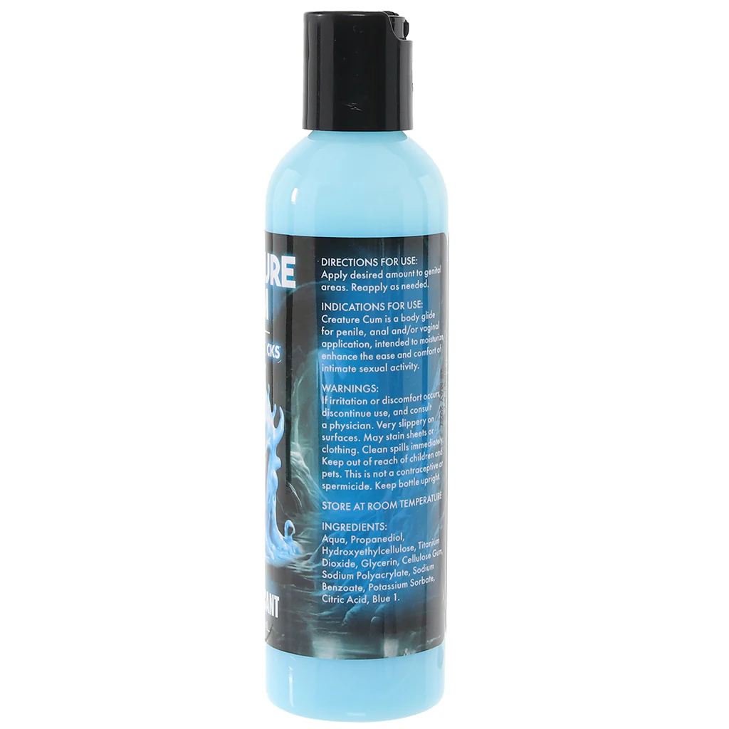 Creature Cum Water-Based Blue Lube in 4oz/118ml - Image 3