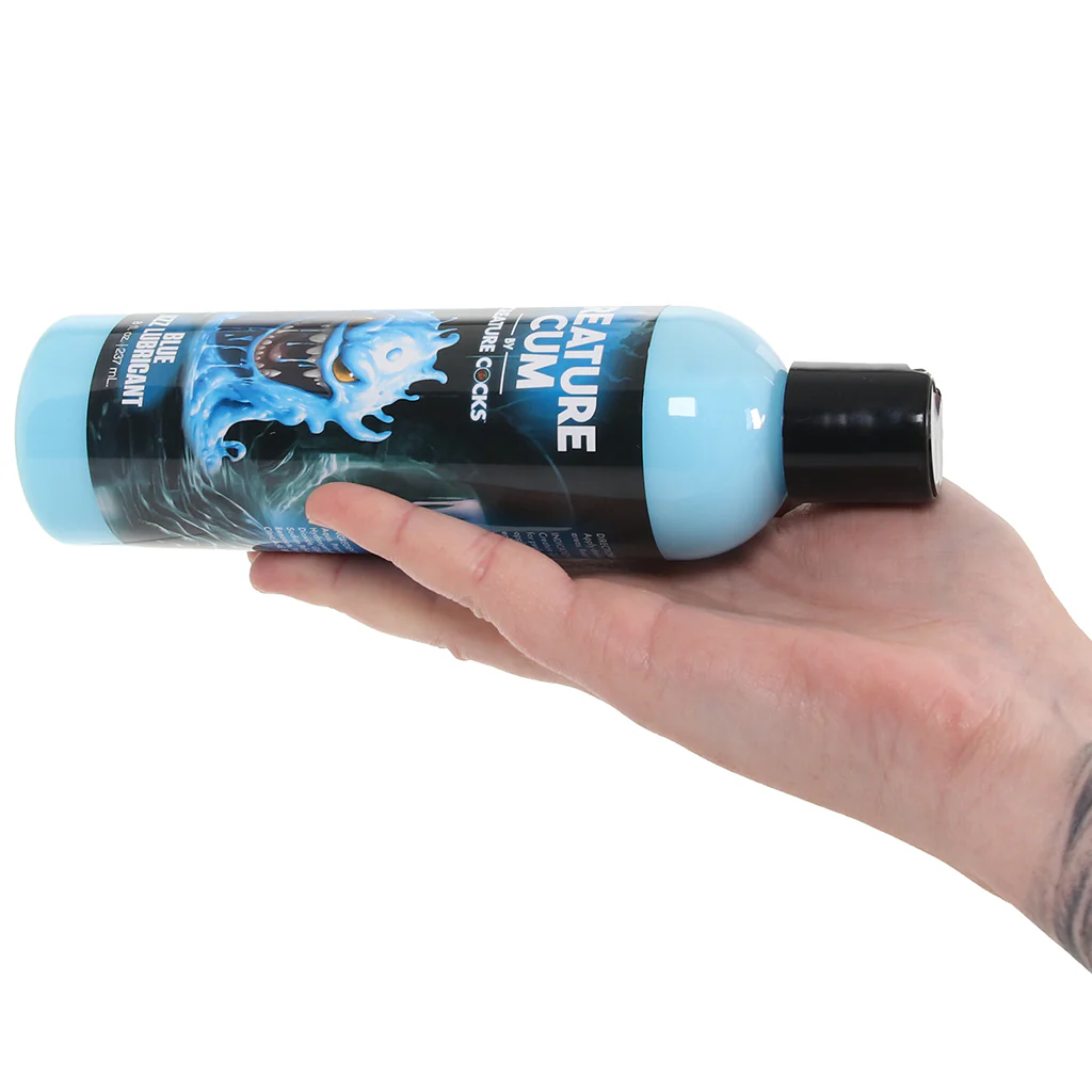 Creature Cum Water-Based Blue Lube in 8oz/237ml - Image 4