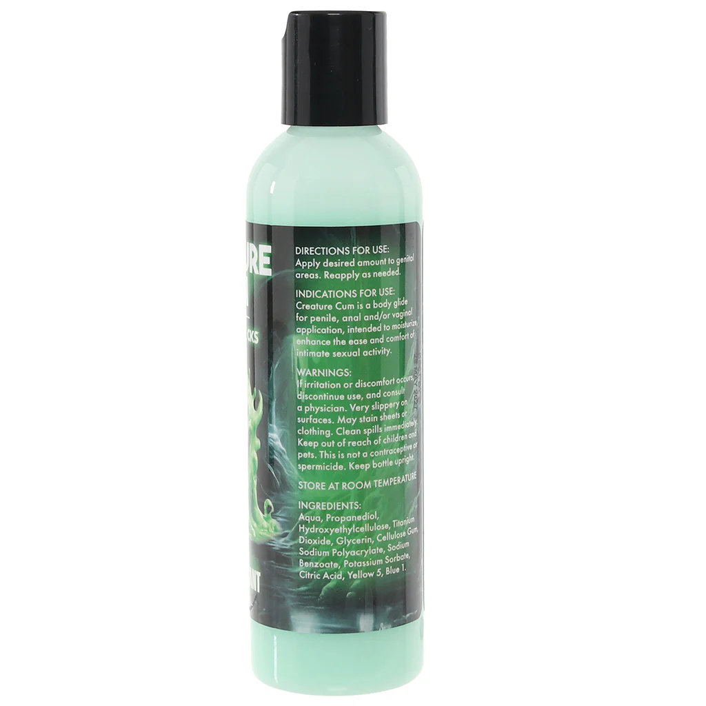 Creature Cum Water-Based Green Lube in 4oz/118ml - Image 3
