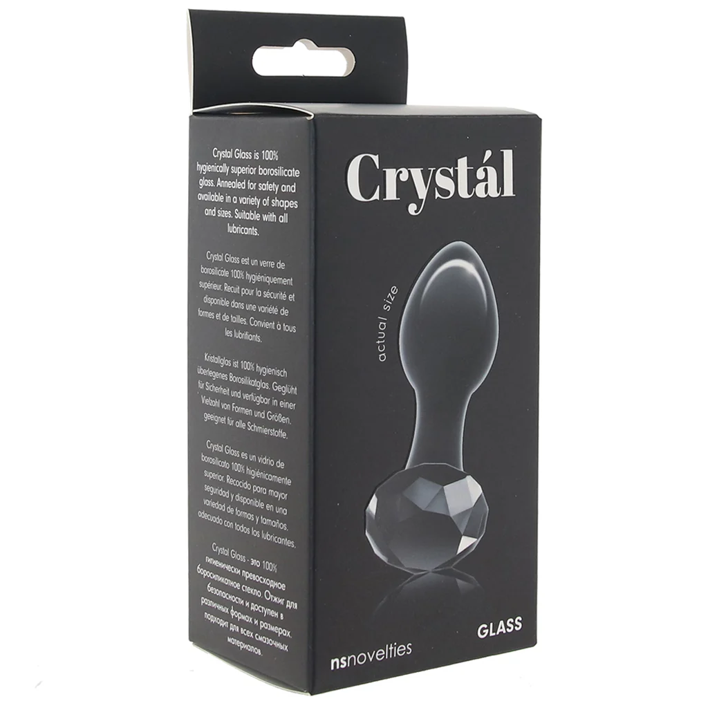 Crystal Glass Gem Plug in Black - Image 6