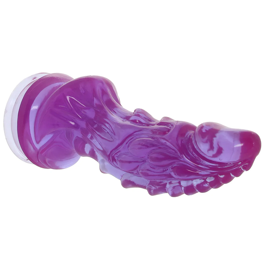 Crystal Jellies 8.5 Inch Invader Dildo in Purple - Image 2