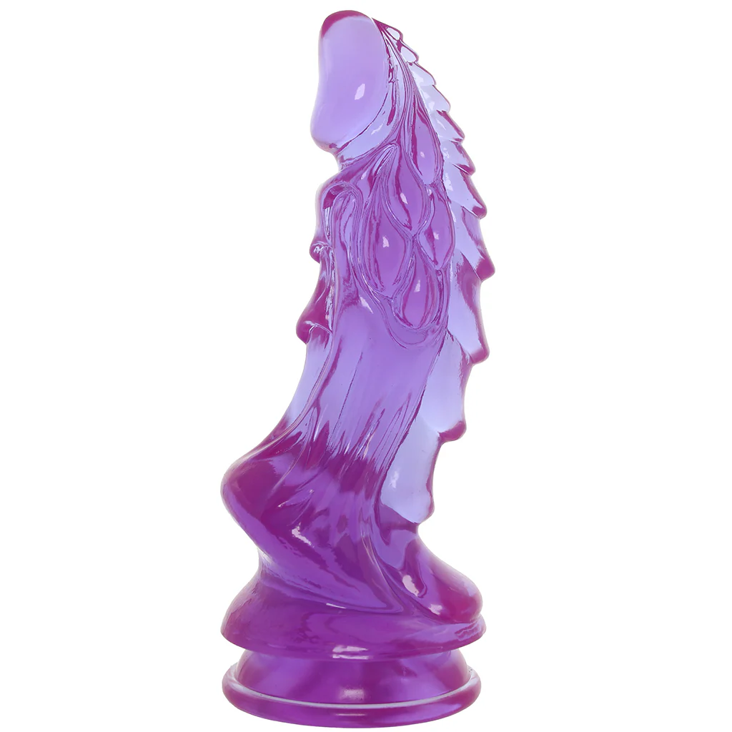 Crystal Jellies 8.5 Inch Invader Dildo in Purple - Image 3