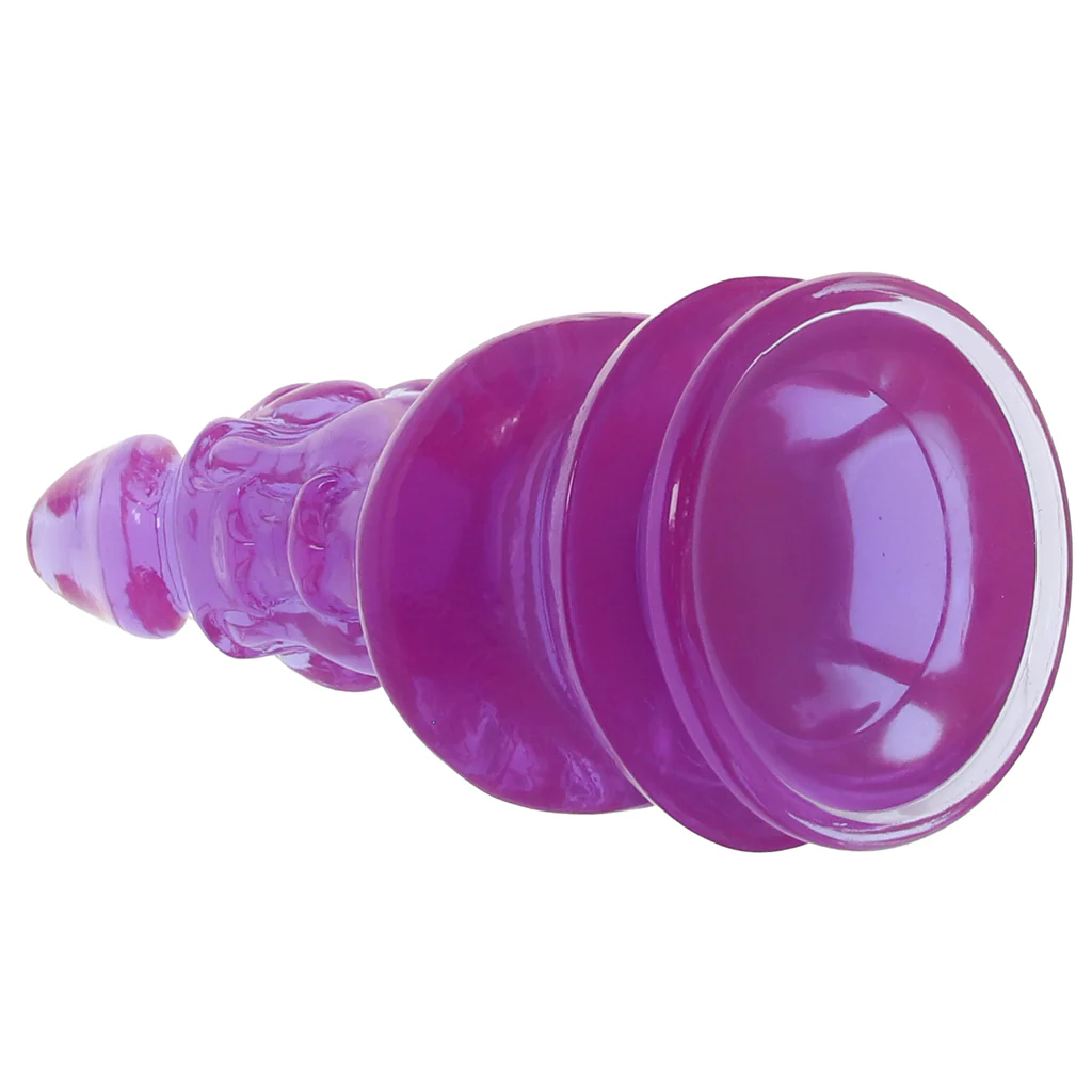 Crystal Jellies 8.5 Inch Invader Dildo in Purple - Image 5