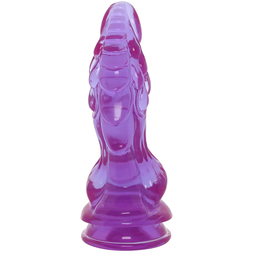 Crystal Jellies 8.5 Inch Invader Dildo in Purple - Image 7