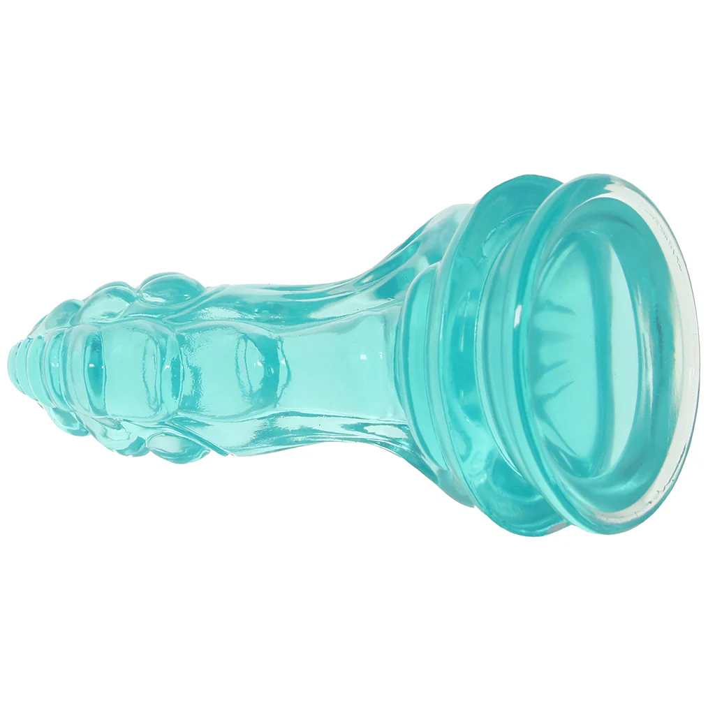 Crystal Jellies 8.5 Inch Invader Dildo in Teal - Image 5