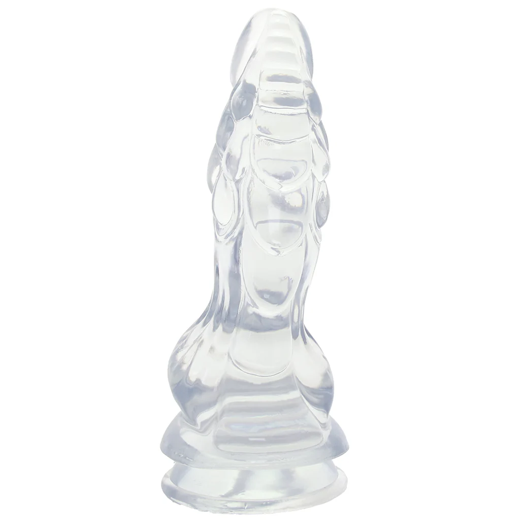 Crystal Jellies 8.5 Inch Invader Dildo in Clear - Image 3