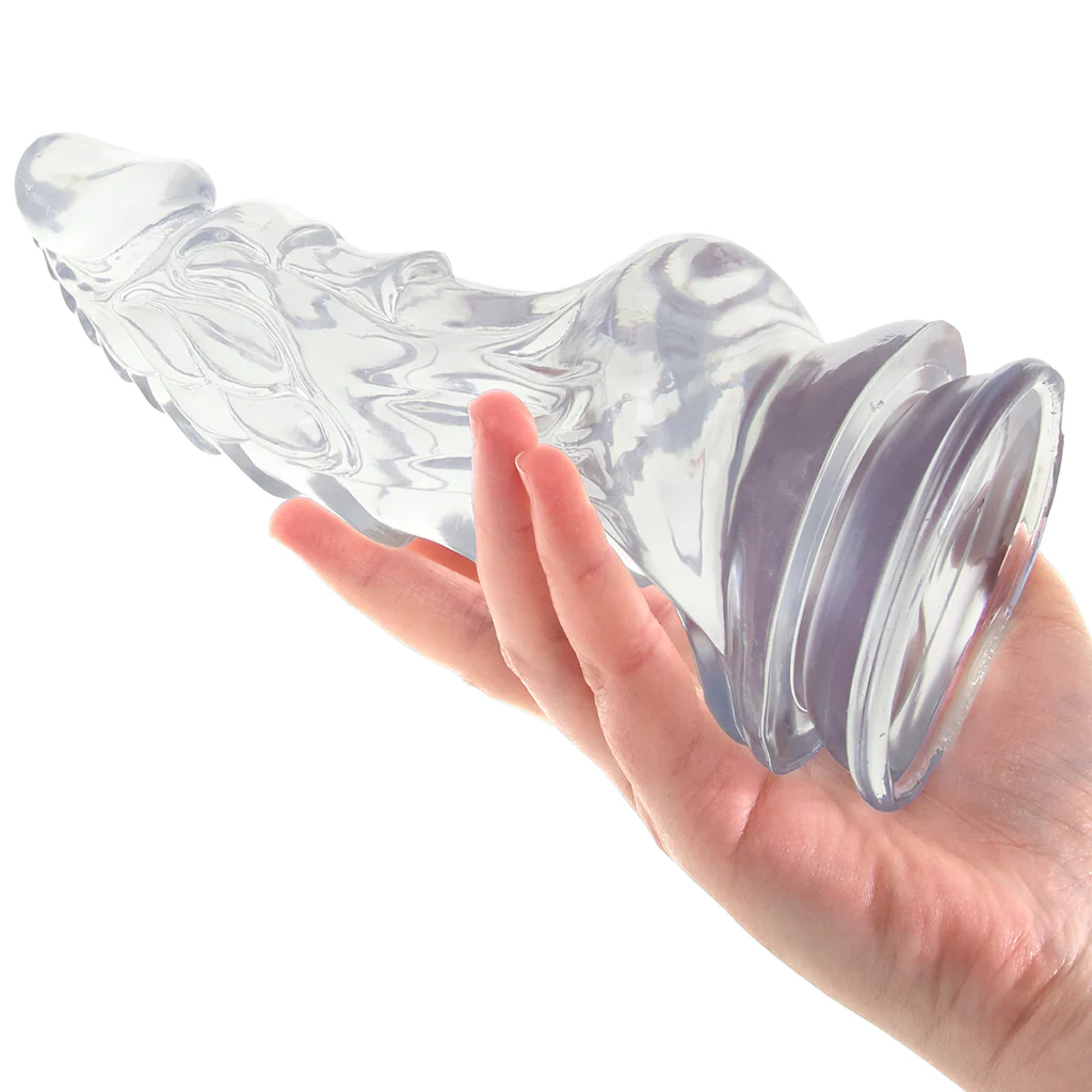 Crystal Jellies 8.5 Inch Invader Dildo in Clear - Image 4