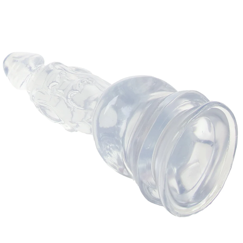Crystal Jellies 8.5 Inch Invader Dildo in Clear - Image 5