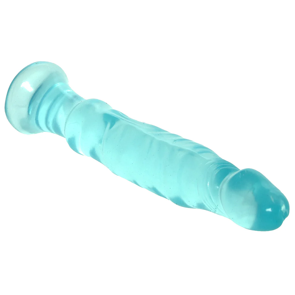 Crystal Jellies Anal Starter Dildo in Teal - Image 2
