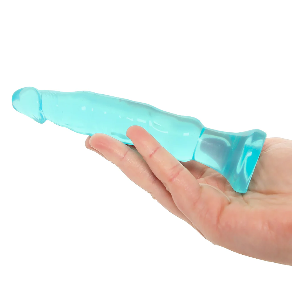 Crystal Jellies Anal Starter Dildo in Teal - Image 4