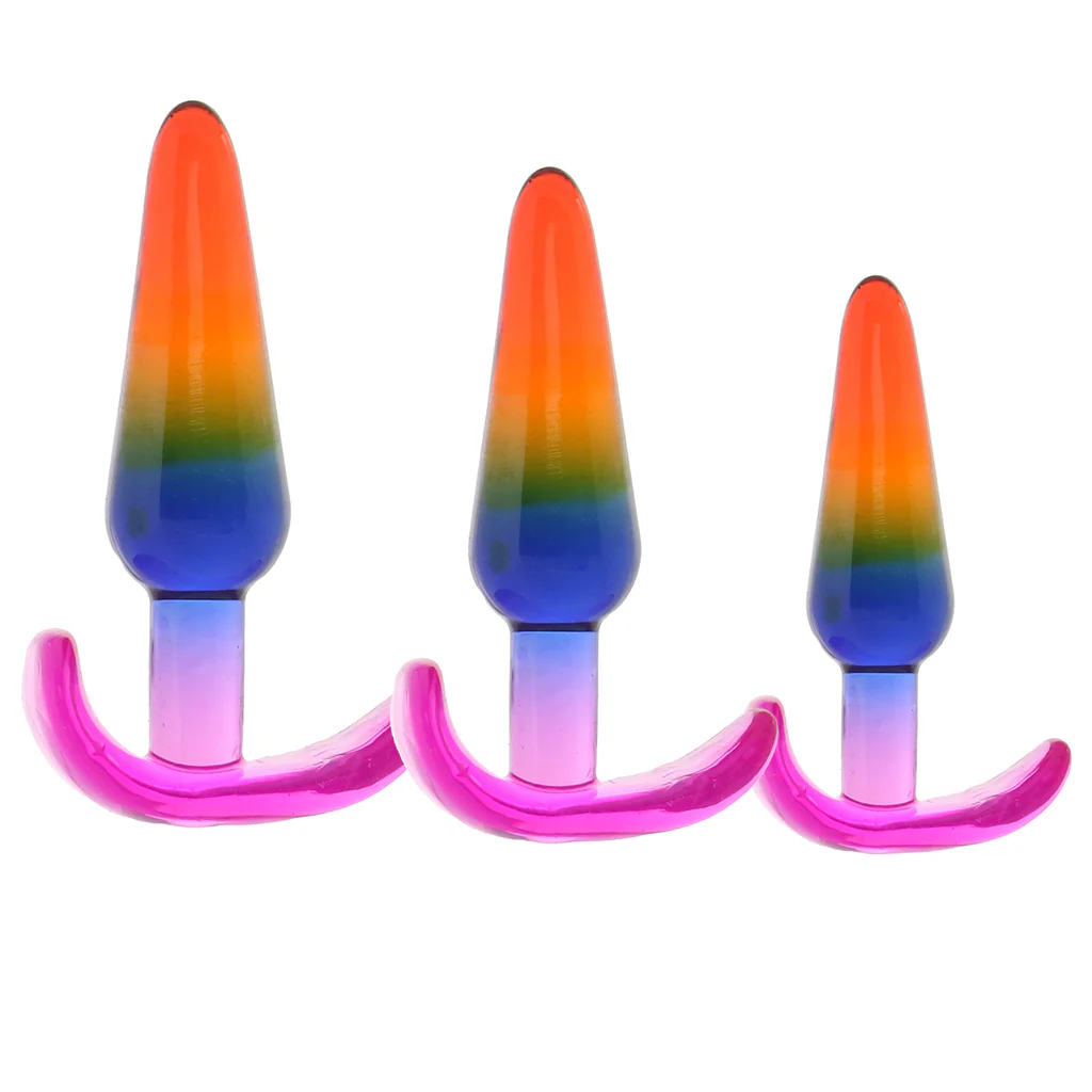 Crystal Jellies Anal Trainer Set in Rainbow - Image 3