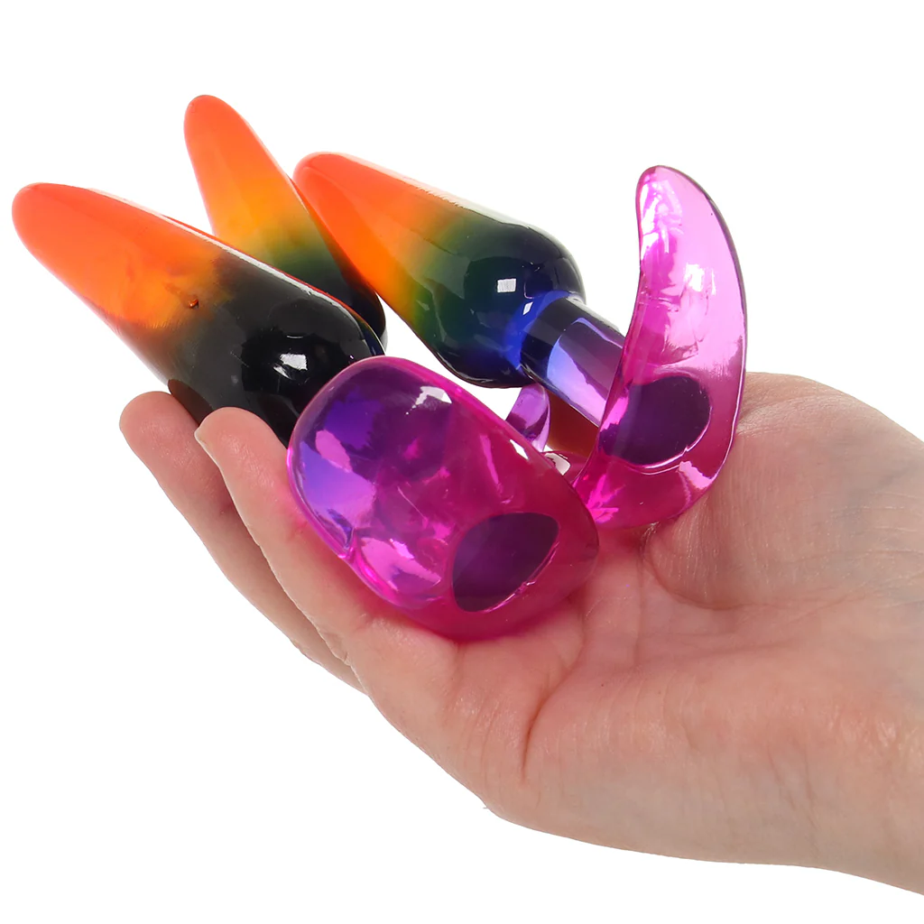 Crystal Jellies Anal Trainer Set in Rainbow - Image 4
