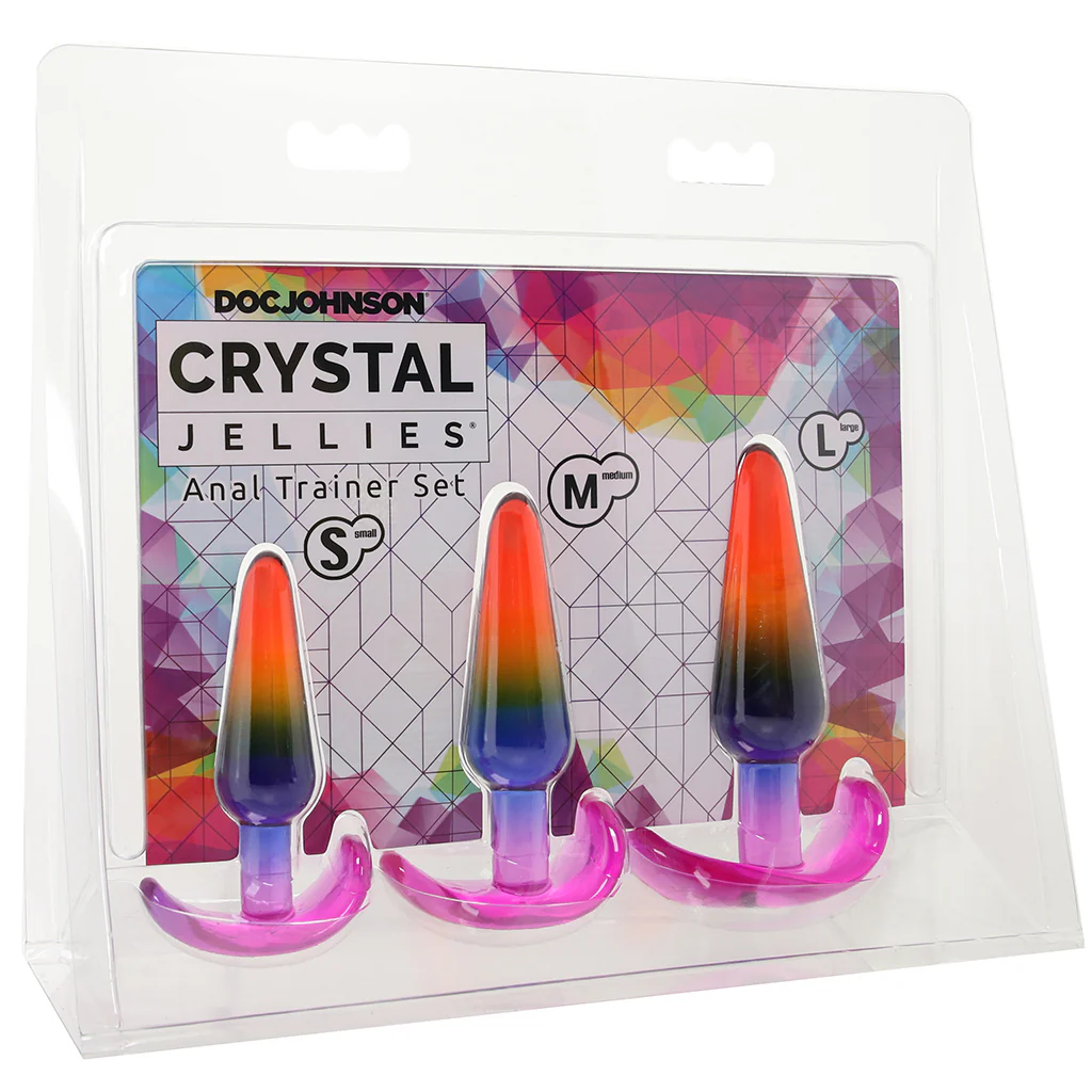 Crystal Jellies Anal Trainer Set in Rainbow - Image 9