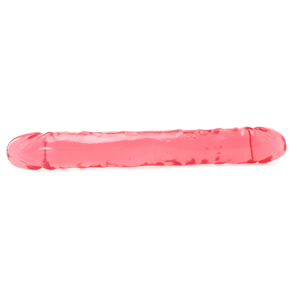 Crystal Jellies 12 Inch Double Dildo in Pink - Image 3