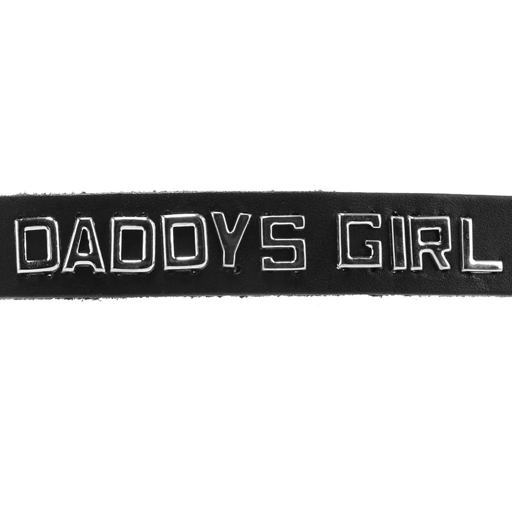 Daddy's Girl Leather Word Band Collar - Image 4