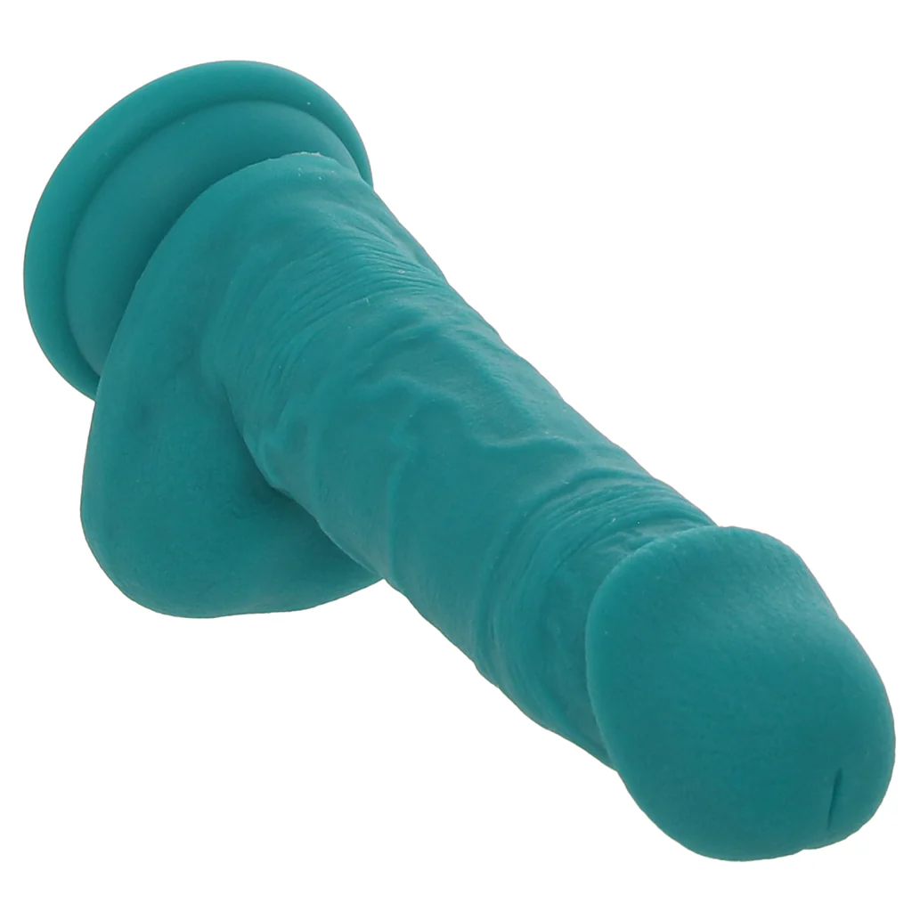 Declan 6.5 Inch Silicone Dildo in Green - Image 2