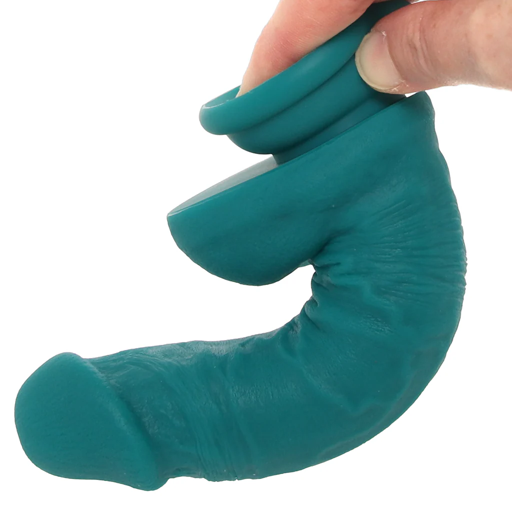 Declan 6.5 Inch Silicone Dildo in Green - Image 6