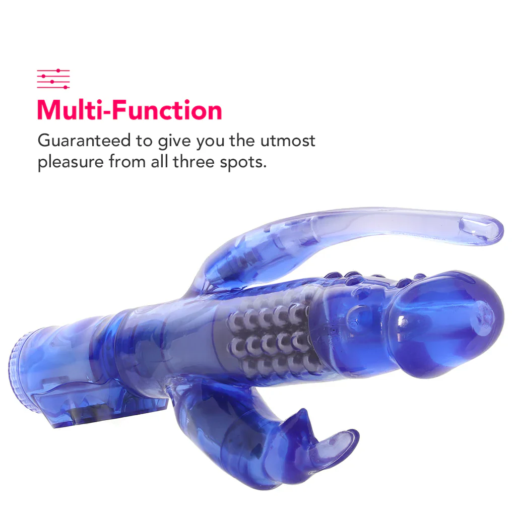 Delight Triple Orgasm Rabbit Vibe in Purple - Image 2