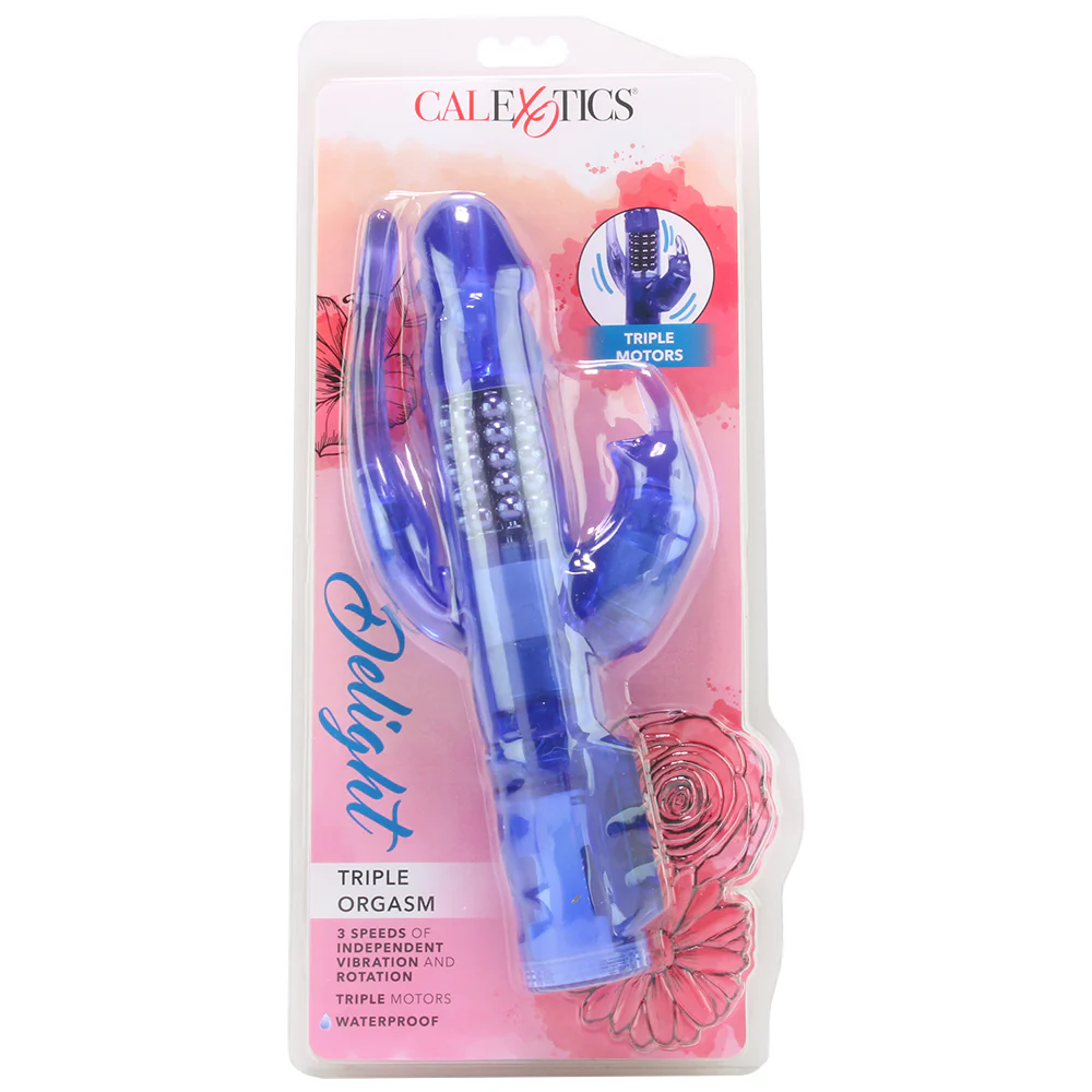 Delight Triple Orgasm Rabbit Vibe in Purple - Image 6