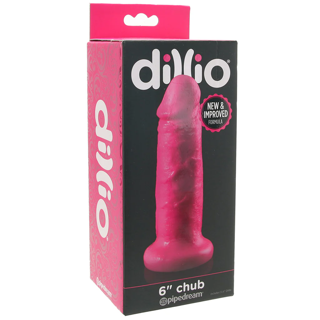 Dillio 6 Inch Chub Dildo in Hot Pink - Image 6
