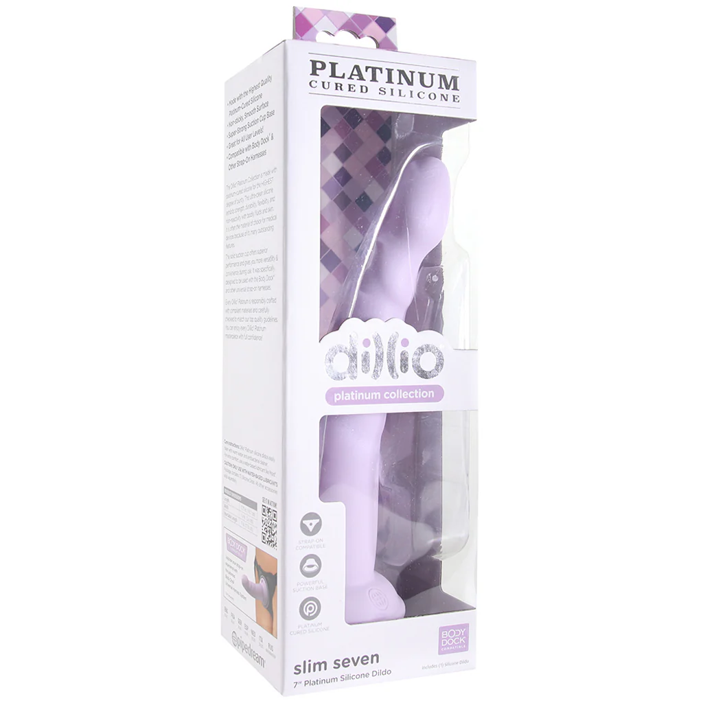 Dillio Platinum Slim Seven Dildo in Lavender - Image 6