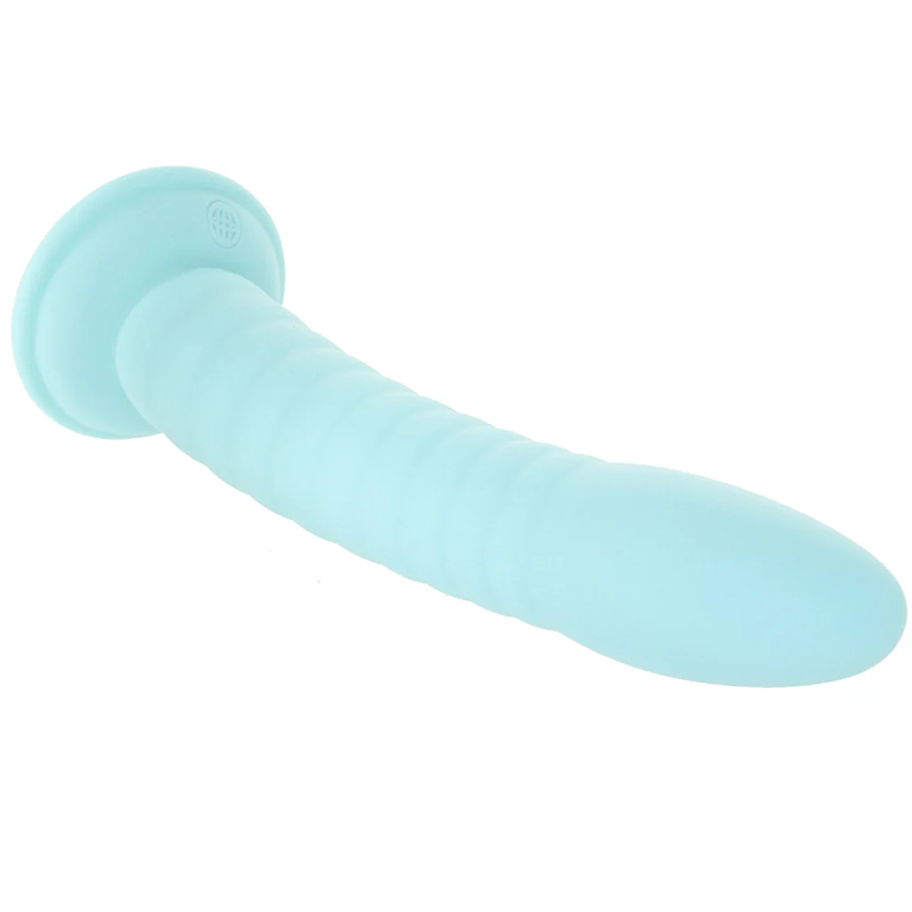Dillio Platinum Wild Thing 7 Inch Dildo in Teal - Image 2