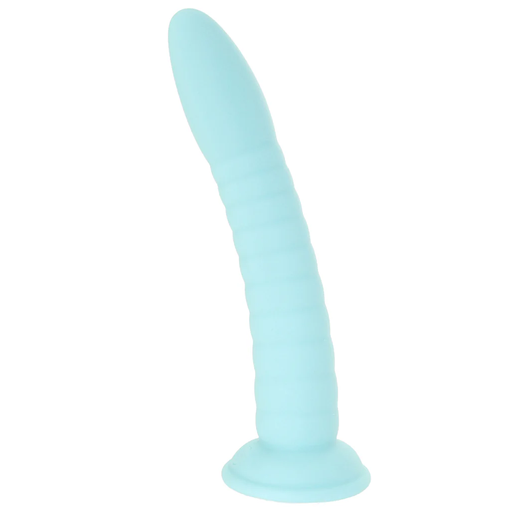 Dillio Platinum Wild Thing 7 Inch Dildo in Teal - Image 3