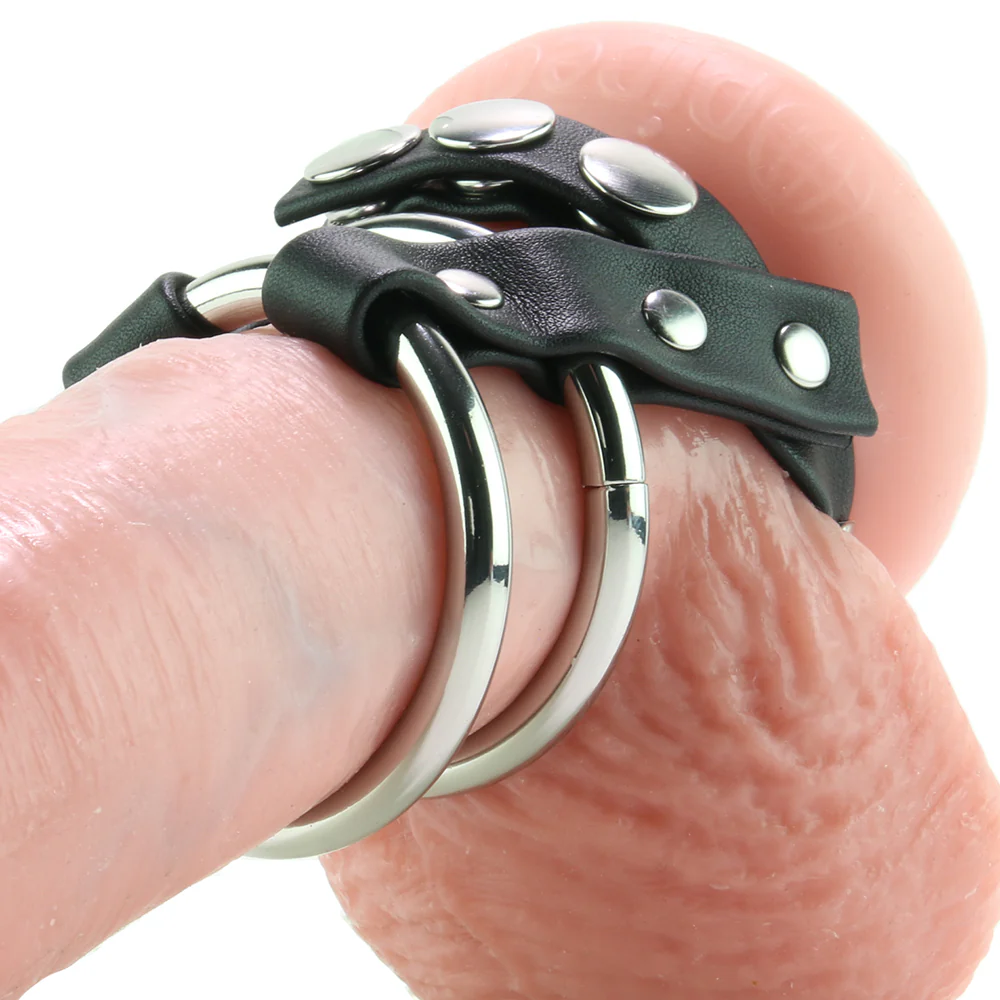 Blue Line Double Metal C-Ring with Adjustable Ball Strap - Image 2