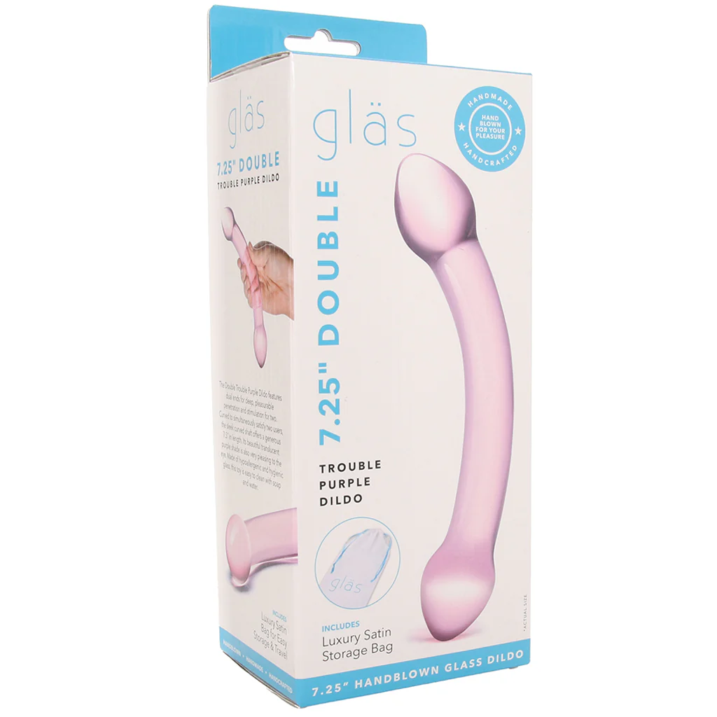 gläs Double Trouble Glass Dildo - Image 6