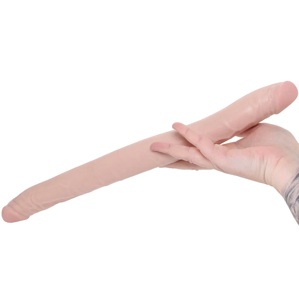 Dr. Skin+ 16.5 Inch Posable Silicone Double Dildo - Image 4