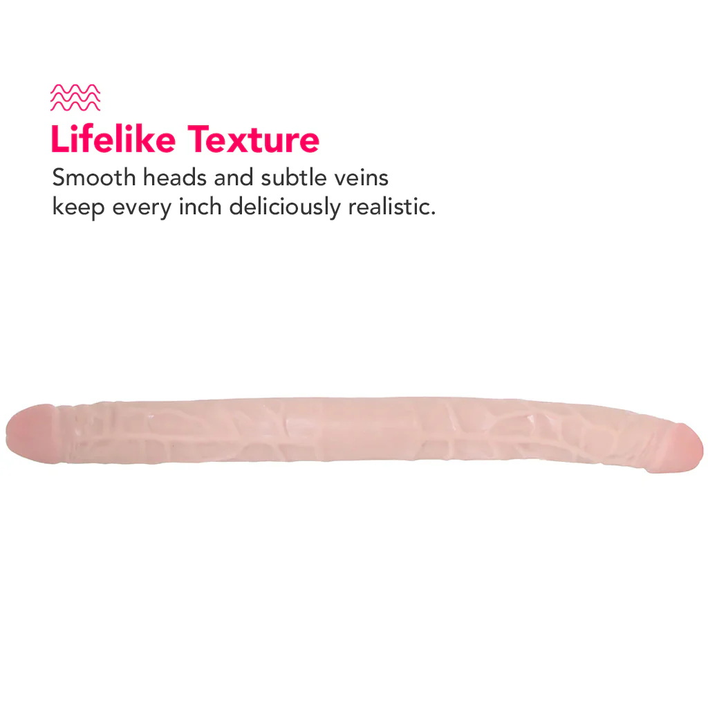 Dr. Skin+ 16.5 Inch Posable Silicone Double Dildo - Image 5