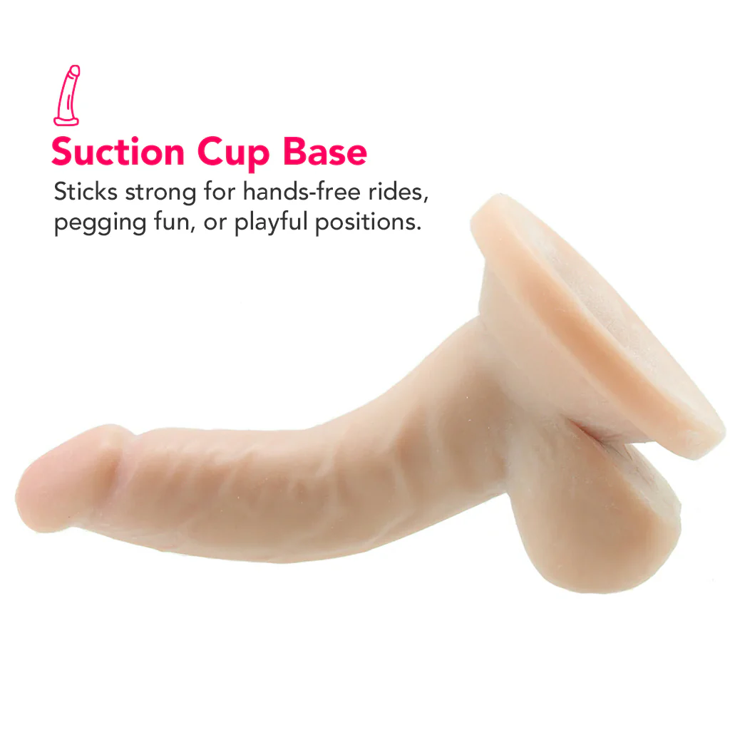 Dr. Skin 4 Inch Mini Cock in Beige - Image 5