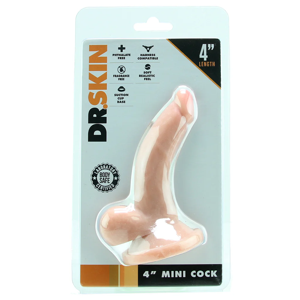 Dr. Skin 4 Inch Mini Cock in Beige - Image 6