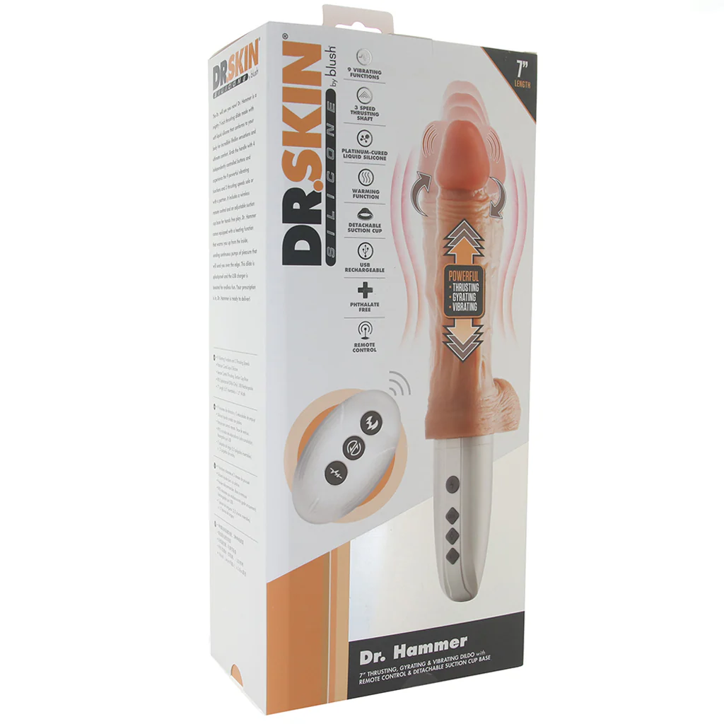 Dr. Skin Dr. Hammer 7 Inch Thrusting Vibe - Image 6