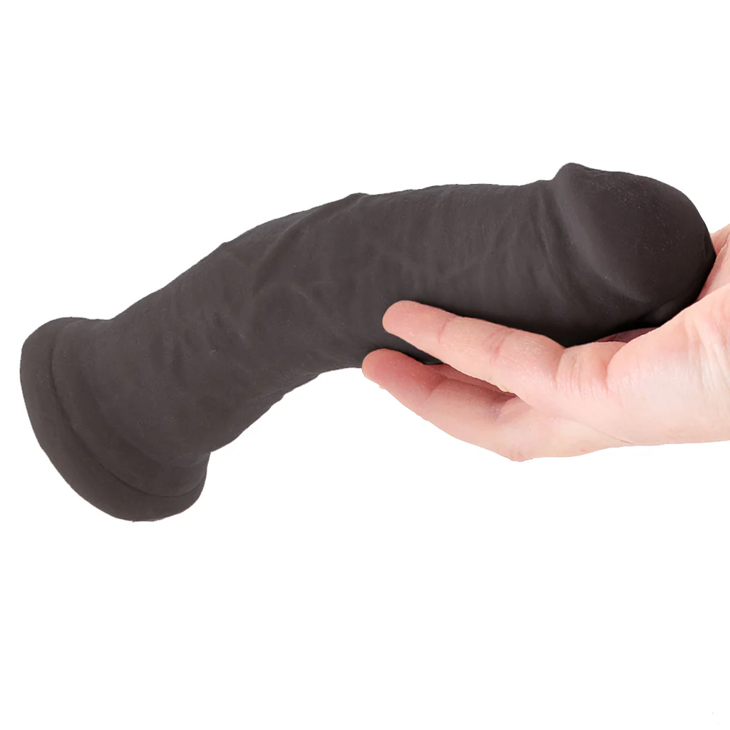 Dr. Skin Plus 8 Inch Thick Posable Dildo in Black - Image 4