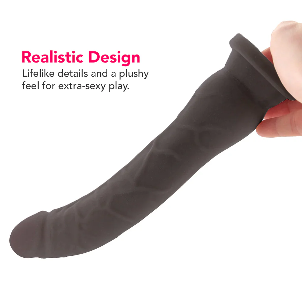 Dr. Skin Plus 9 Inch Posable Dildo in Black - Image 4