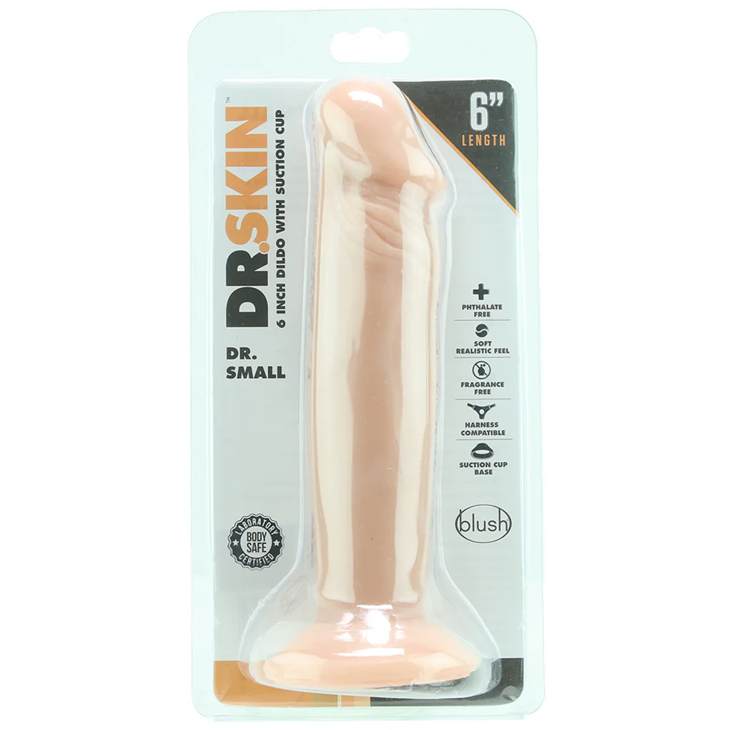 Dr. Small 6 Inch Cock with Suction Cup in Beige - Image 6