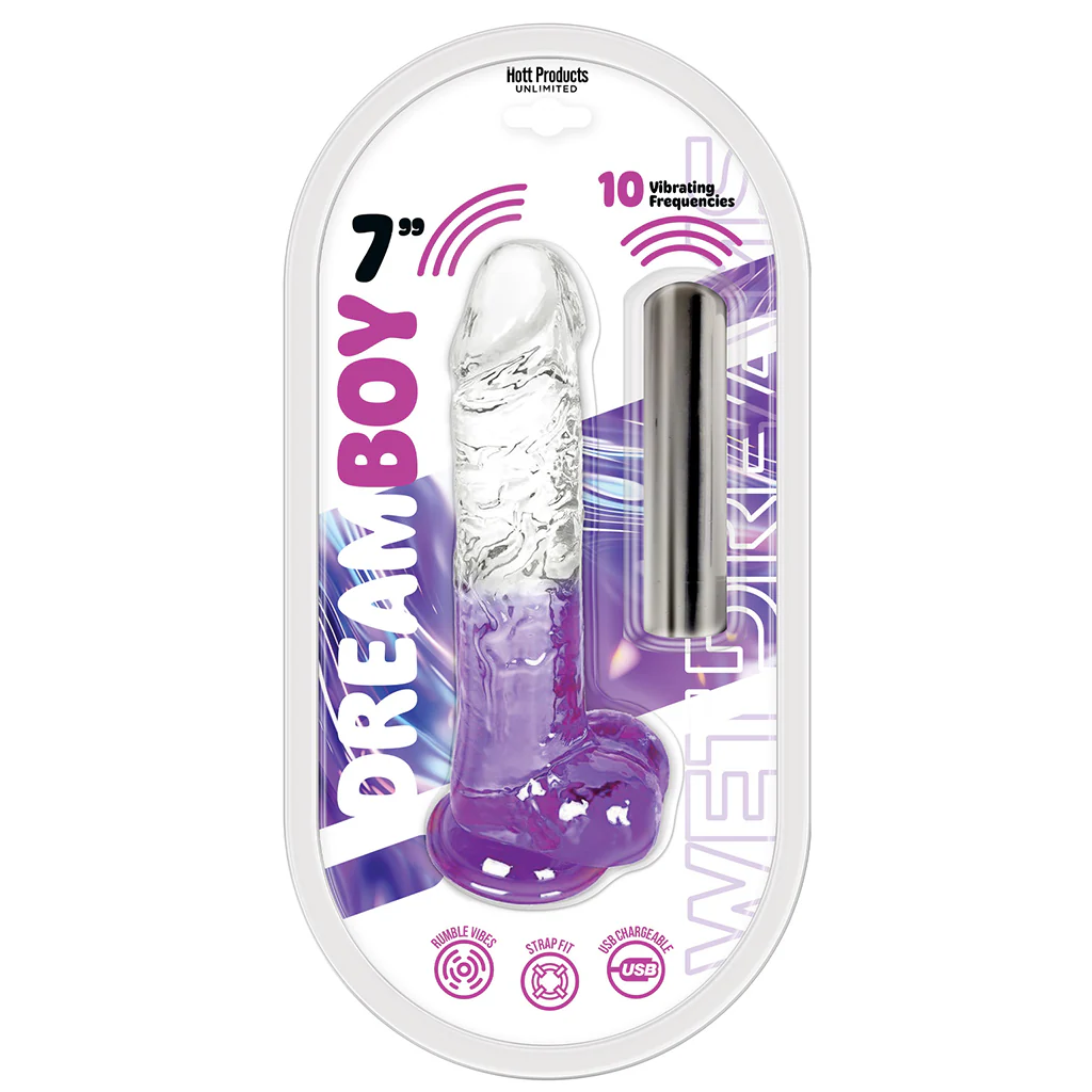 Dream Boy 7 Inch Rechargeable Vibrating Dildo - Image 9