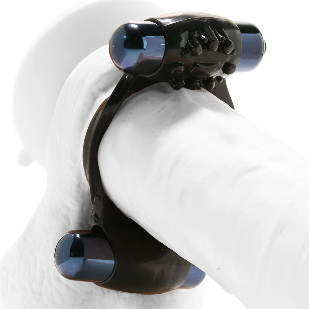 Duo-Vibrating Super Ring in Black - Image 2