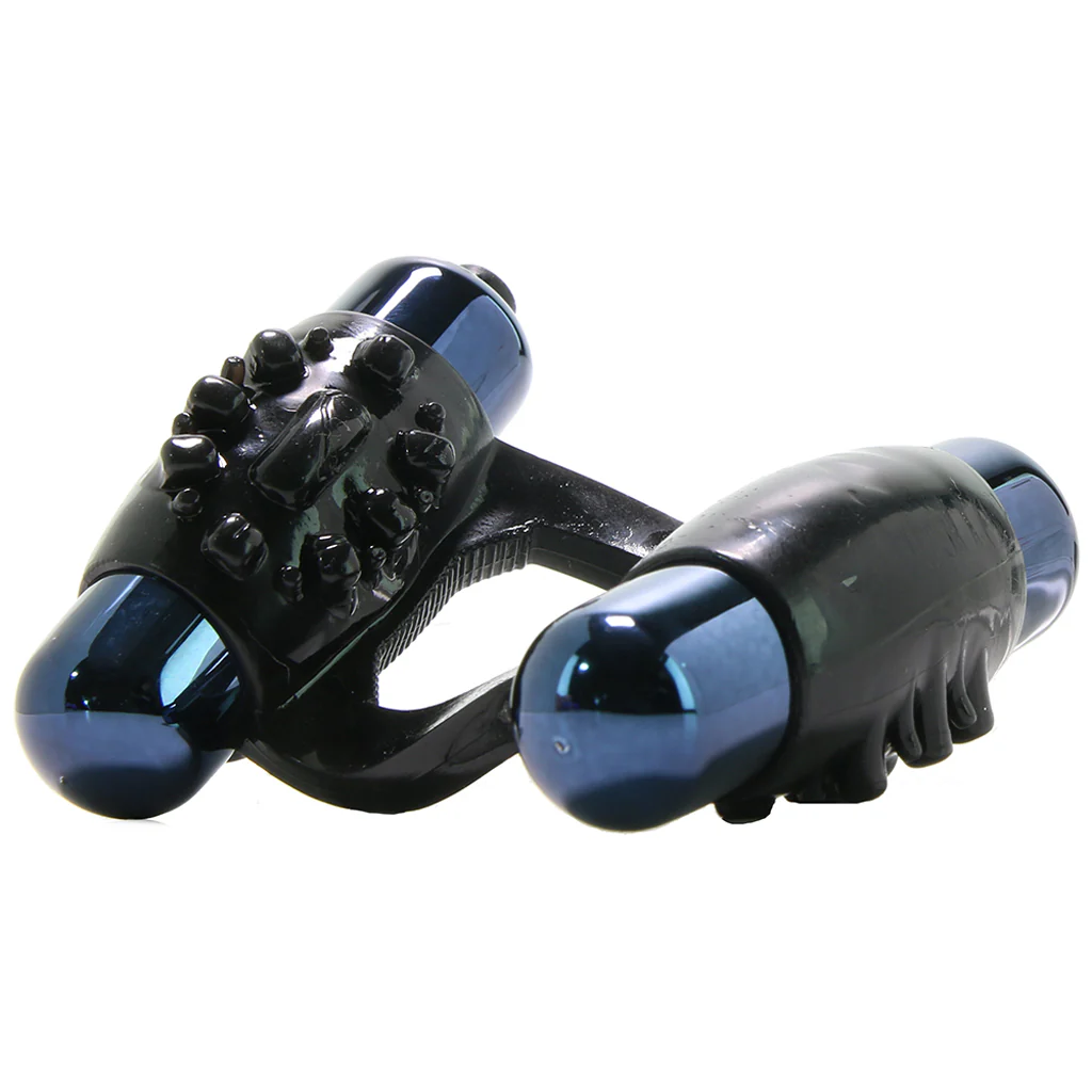 Duo-Vibrating Super Ring in Black - Image 4