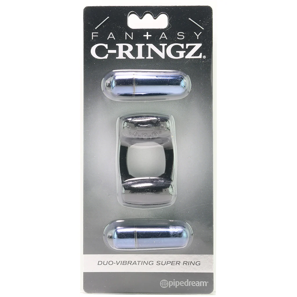 Duo-Vibrating Super Ring in Black - Image 6
