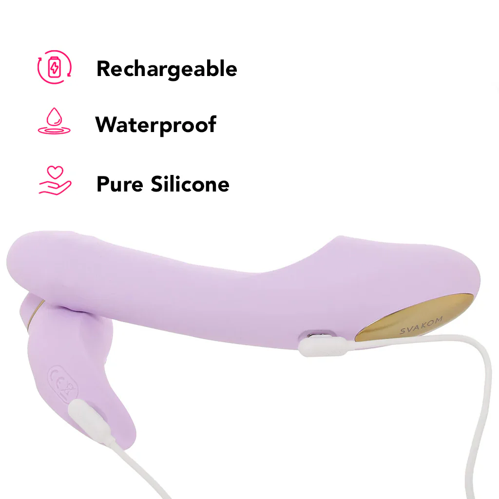 DuoGlow Thrusting Beaded Vibe with Pulsing Stimulator - Image 7
