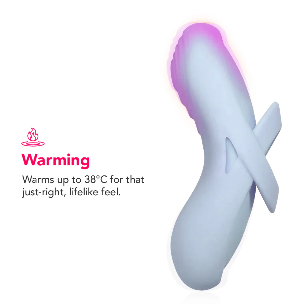 Echo 2 Flexible Panty and Finger Vibe in Sky Blue - Image 5